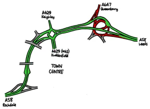 Stage 1 of Burdock Way, showing all that currently exists. Click to enlarge