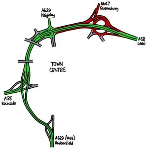 The final plan for Burdock Way, showing Stages 2 and 3 completed. Click to enlarge