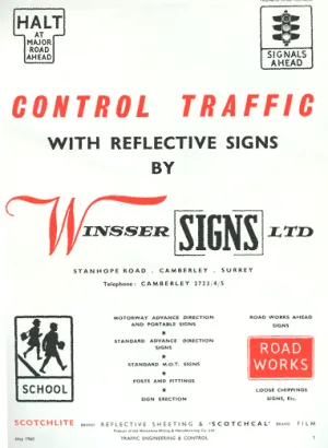 An advert from May 1960 shows off some of the new symbols in the 1957 regulations. Click to enlarge