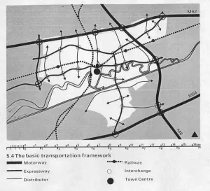 Warrington's basic transportation framework. Click to enlarge
