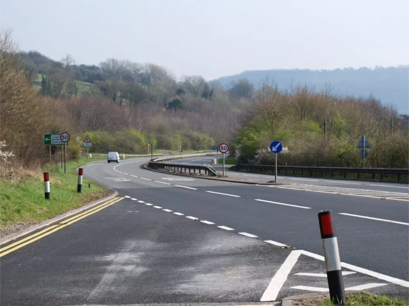The northern terminus at Swainswick, intended to be temporary but now permanent. Click to enlarge