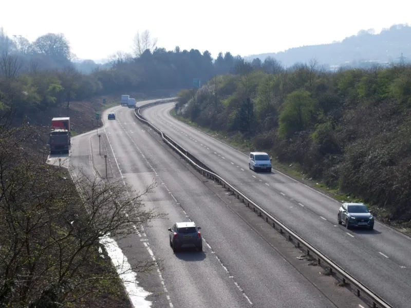 The bypass joins the railway line through Batheaston Meadows. Click to enlarge