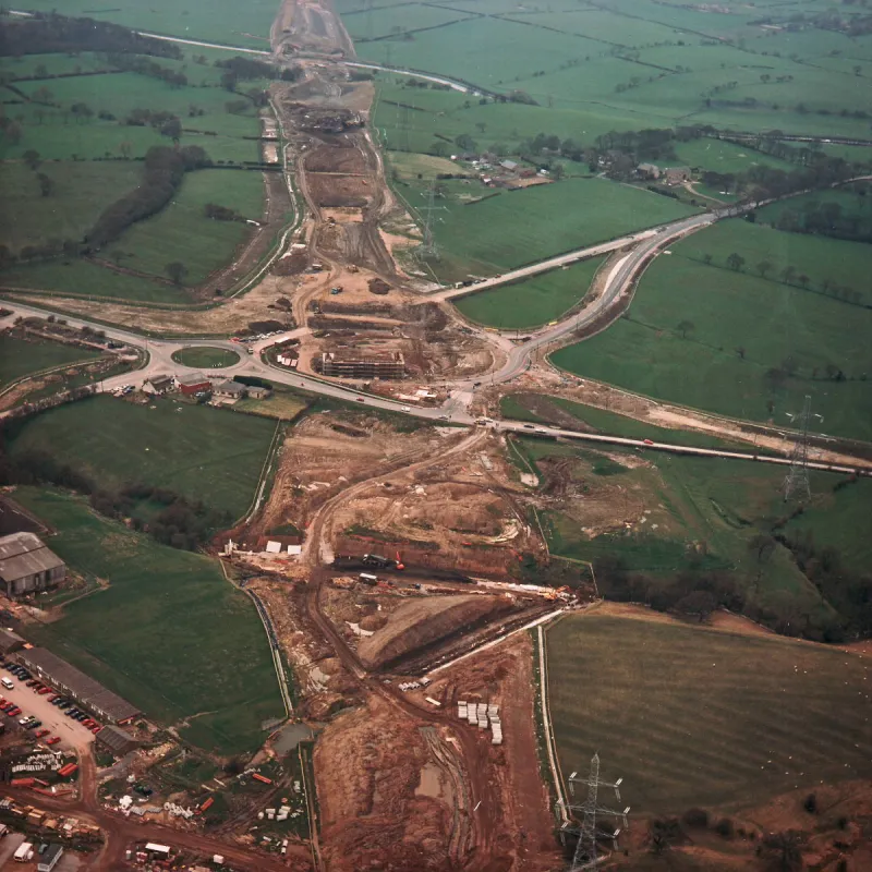 Riley Green interchange, view west
