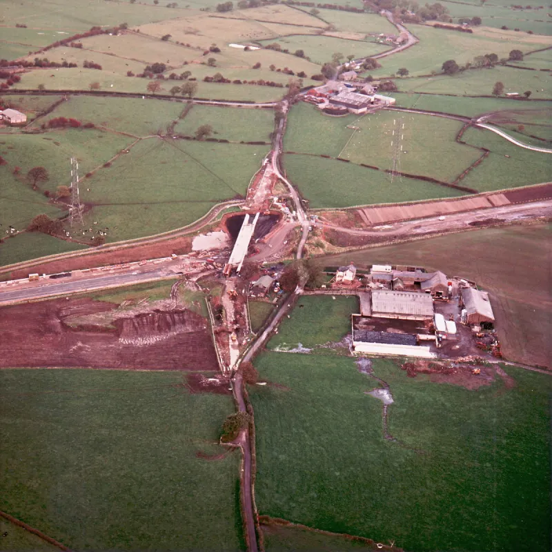 Marsh Lane overbridge, view north