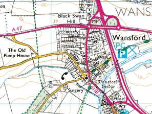 All of the A6118 on a map